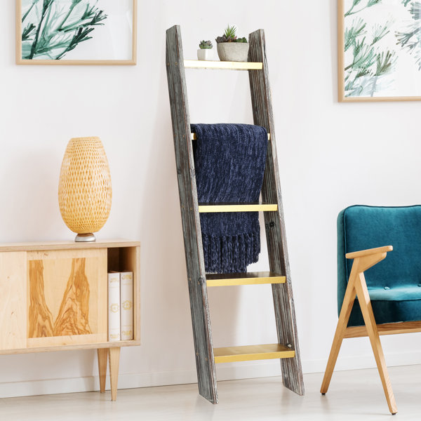 Gracie Oaks 54.01'' Tall Blanket Ladder & Reviews Wayfair